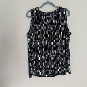 Ann Taylor Tank Top Blouse Size Large